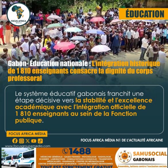 Gabon- Éducation nationale : L’intégration historique de 1 810 ...